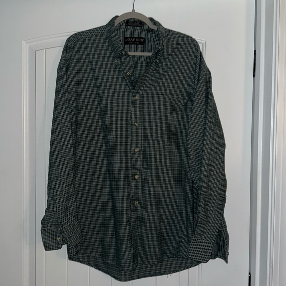 Men's Green Checkered Shirt